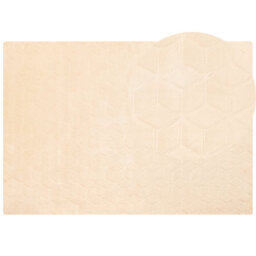Beliani Faux Fur Rug Thatta Beige 160 X 230 Cm - thumbnail 1