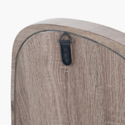 Pacific Lifestyle Natural Wood Veneer Teardrop Shaped Wall Mirror - thumbnail 5