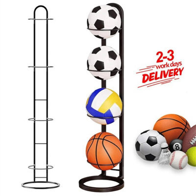 Basketball Ball Storage Rack Football Volleyball Basket Stand Holder - image 1