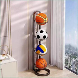 Basketball Ball Storage Rack Football Volleyball Basket Stand Holder - thumbnail 5