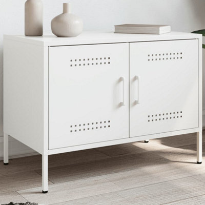 Berkfield Tv Cabinet White 68X39X50.5 Cm Steel - image 1