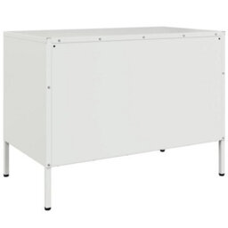 Berkfield Tv Cabinet White 68X39X50.5 Cm Steel - thumbnail 8