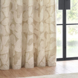 HÖEM Hoem Brinn Abstract Room Darkening Eyelet Curtain Pair Natural (W)168Cm X (D)183Cm - thumbnail 4