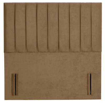"Adore Designs Portland Plush Velvet 5Ft Kingsize 50"" Floor Standing Headboard - Coffee"