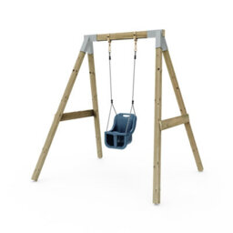 Rebo Premium Single Garden Swing  For Kids - Baby Navy Blue