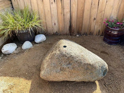 Erth Stone Large Pre-Drilled Boulder Water Feature - image 1