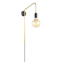 Luminosa Lighting Luminosa Modern Wall Lamp Black, Gold 1 Light , E27 - thumbnail 2