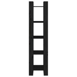 Berkfield Book Cabinet/room Divider Black 41X35X160 Cm Solid Wood Pine - thumbnail 5