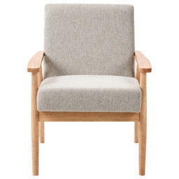 Wyld And Coco Novaliving 3-Piece Sofa Set, Grey Fabric With Light Brown Trim, Wooden Frame - thumbnail 5