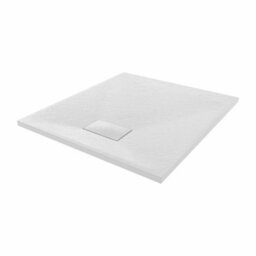 Sundaze 900 X 800mm Smc White Rectangle Slate Effect Bathroom Shower Tray - thumbnail 3