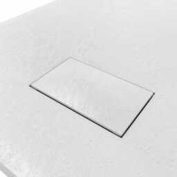 Sundaze 900 X 800mm Smc White Rectangle Slate Effect Bathroom Shower Tray - thumbnail 5
