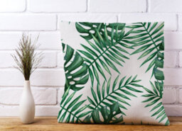 Warren Reed Designer Watercolour Tropical Leaves Cushions 45Cm X 45Cm - thumbnail 2