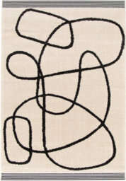 GoodHome Chios White Medium Rug, (L)170Cm X (W)120Cm - thumbnail 1