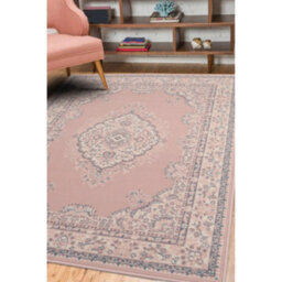 Melrose Colorama Traditional Blush Large Area Indoor Rug 160/230Cm