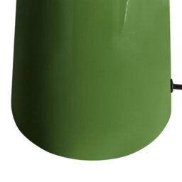 Beliani Bedside Lamp - Olive-Green Ceramic Base With Faux Suede Shade, 62Cm - thumbnail 6