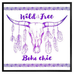 "Andrew Lee Boho Chic Native American (Picutre Frame) / 12X12"" / Oak" - thumbnail 9