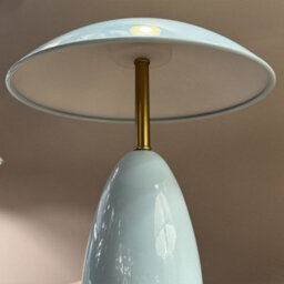 Luminosa Lighting Elstead Poppy 12V Integrated Led Rechargeable Small Table Lamp Cerulean Light Blue 3000K - thumbnail 5