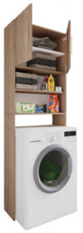 Vcm Bathroom Furniture Washing Machine Cabinet Jutas Sonoma Oak W. 64 X H. 190 X D. 25 Cm - thumbnail 1