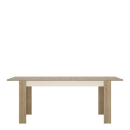 Furniture To Go Lyon Large Extending Dining Table 160/200 Cm In Riviera Oak/white High Gloss - thumbnail 2