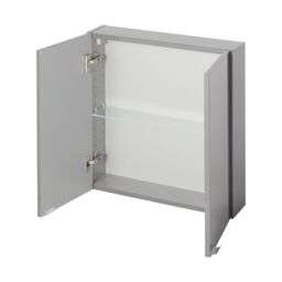 GoodHome Imandra Compact Gloss Anthracite Bathroom Double Wall Cabinet (H)60Cm (W)6Cm - thumbnail 3