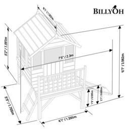 Billyoh Bunny Max Tower Playhouse With Slide - 4 X 4 - thumbnail 5