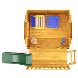 Billyoh Bunny Max Tower Playhouse With Slide - 4 X 4 - thumbnail 4