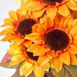 Homescapes Artificial Yellow & Golden Handcrafted Sunflower Arrangement In Burlap Pot, 40 X 25 Cm - thumbnail 4