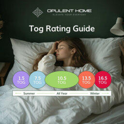Opulent Home 15 Tog Single Winter Duvet - Extra Warm, Anti-Allergy, Breathable Striped Microfibre Quilt - thumbnail 7