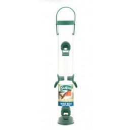 Supa Plastic 6 Port Seed Feeder Green 41Cm (16 Inch) - Pack Of 6