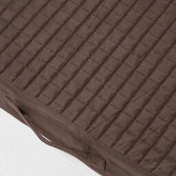 Homescapes Brown Suede Orthopaedic Foam Armchair Booster Cushion - thumbnail 4