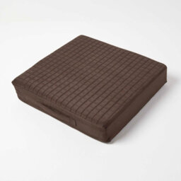 Homescapes Brown Suede Orthopaedic Foam Armchair Booster Cushion - thumbnail 3