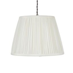 Harbour Studio Serena Ivory Cotton Effect Pleated Conical Lamp Shade (D)30Cm - thumbnail 2