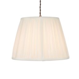 Harbour Studio Serena Ivory Cotton Effect Pleated Conical Lamp Shade (D)30Cm - thumbnail 3