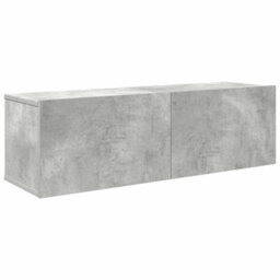Berkfield Classic 4 Piece Tv Cabinet Set Concrete Grey Engineered Wood - thumbnail 6