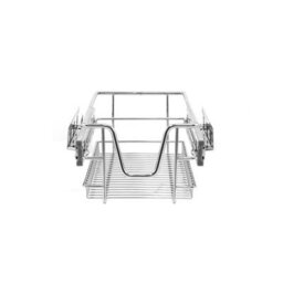 MonsterShop Kukoo 4 X Kitchen Pull Out Soft Close Baskets, 300mm Wide Cabinet, Slide Out Wire Storage Drawers - thumbnail 1