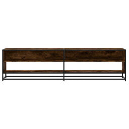 Berkfield Tv Cabinet Smoked Oak 180.5X40X46 Cm Engineered Wood - thumbnail 4