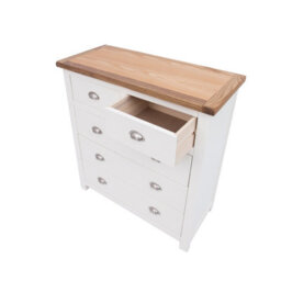 Cabinet Bits Lovere 5 Drawer Chest Of Drawers Chrome Cup Handle - thumbnail 4