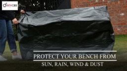 Divchi Heavy Duty 3 Seater Waterproof Outdoor Garden Bench Cover With Corner Eyelets  Suitable For Benches Up To 160Cm - thumbnail 2
