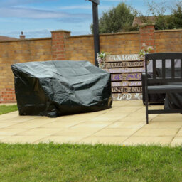 Divchi Heavy Duty 3 Seater Waterproof Outdoor Garden Bench Cover With Corner Eyelets  Suitable For Benches Up To 160Cm