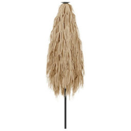 Walplus Garden Parasol With Steel Pole Brown 268X268X226 Cm - thumbnail 6