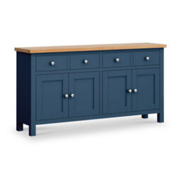 Farro Navy Blue Extra Large Sideboard Cabinet Fully Assembled - By Roseland Furniture