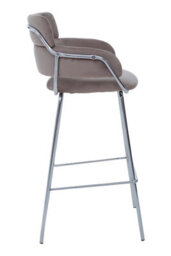 Orsina Tamzin Mink Velvet Bar Chair - thumbnail 3