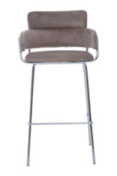 Orsina Tamzin Mink Velvet Bar Chair - thumbnail 4