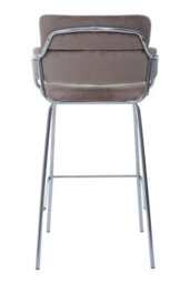 Orsina Tamzin Mink Velvet Bar Chair - thumbnail 2