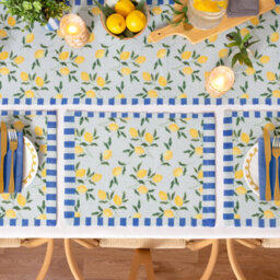 furn. Furn Lemons Indoor/outdoor Table Runner, Blue, 220 X 35Cm - thumbnail 6