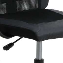 Berkfield Office Chair Black Mesh Fabric And Faux Leather - thumbnail 7