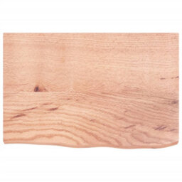 Berkfield Wall Shelf Light Brown 60X40X4 Cm Treated Solid Wood Oak - thumbnail 2