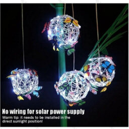 Solar Hanging Butterfly Light For Garden Decoration - thumbnail 2