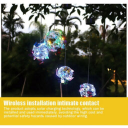 Solar Hanging Butterfly Light For Garden Decoration - thumbnail 3