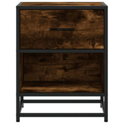 Berkfield Bedside Cabinets 2 Pcs Smoked Oak 40X31X50 Cm Engineered Wood - thumbnail 5
